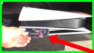 How to Insert Disc in PS5 Also PS4 Game Discs in Playstation 5 [upl. by Pearl340]