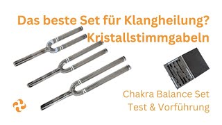 Das beste Set für Klangheilung Kristallstimmgabeln Chakra Balance Set  Test und Vorführung [upl. by Mcilroy]