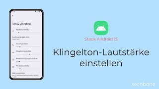 KlingeltonLautstärke einstellen Android 15 [upl. by Elyl756]