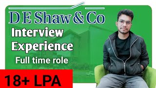 DE Shaw  My Interview Experience  SDE T  Full time  Hyderabad [upl. by Jeb419]