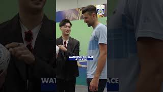 Novak Djokovic Meets F1 Driver Zhou Guanyu 🌟 [upl. by Peednama100]