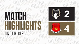 U18 EXTENDED HIGHLIGHTS  WsM AFC 2  4 Bishops Lydeard  WCFYL Premier Division  9924 [upl. by Laurella737]