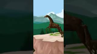 lion and giraffe cartoon part 1 shorts lion giraffe cartoon animation [upl. by Anthiathia]