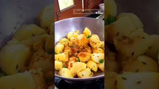 aloo matar ki sabji recipe 🤤 trending vial youtubeshorts bollywood song aloomatarsabji 🤤 [upl. by Nytsua673]