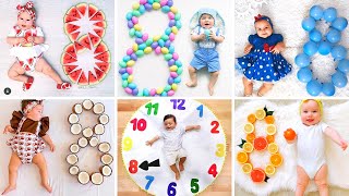 Creative amp Cute 8Month Baby Photoshoot Ideas [upl. by Efeek781]