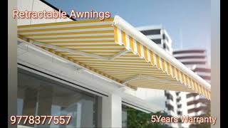 SPECIALIZED IN RETRACTABLE AWNINGS  CANOPY ROLLING SHADES WITH BEST PRICE IN KERALA 9778377557 [upl. by Viafore]