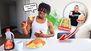 Pranking My Boyfriend With Fast Food VS Home Cooked Meal [upl. by Norvan386]