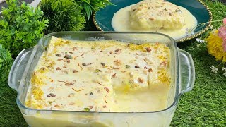 Arabian Bread Pudding Recipe ❤️  Easy to make Ramadan Dessert  Arabian Pudding Recipe [upl. by Cadmar]