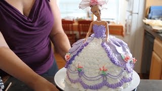 How To Make A Barbie Cake  Cake Decorating [upl. by Silyhp]