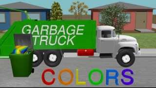 Color Garbage Truck  Learning for Kids [upl. by Mafalda]