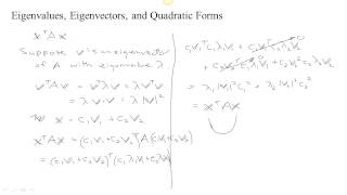 Eigenvalues Eigenvectors and Quadratic Forms [upl. by Denten598]