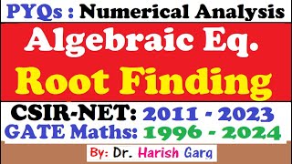 PYQs on Iterative Method and Convergence  CSIR NET 2011  2023  GATE 1996  2024  Fully Short Cut [upl. by Nylla439]