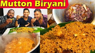 சுடச்சுட ஆட்டு பிரியாணி 😋 Making Mutton Dum Biriyani  Jaffn  Sri Lanka [upl. by Kerwinn]