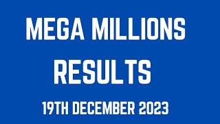 Mega Millions Results On 19th December 2023 for a Jackpot prize of 41 Million [upl. by Arriek357]