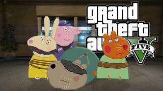 Peppa Pig in GTA V  The Bank Robbery Animation  Edit [upl. by Hambley808]