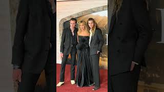 Connie Nielsen Poses With Her Sons At The Gladiator 2 Premiere In Los Angelesgladiator2 [upl. by Ahsito]