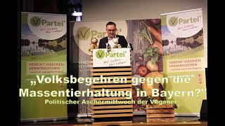 Massentierhaltung Glyphosat Nitrat  Roland Wegner Bundesvorsitzender der VPartei³ [upl. by Yramesor759]