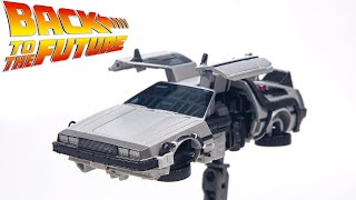 Transformers X Back to The Future GIGAWATT DeLorean Vehicle Car Robot Toy [upl. by Reni]