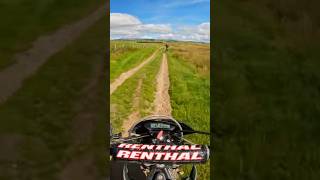 Racing dirt bikes across the mountain trails racing dirtbike shorts [upl. by Ryter]