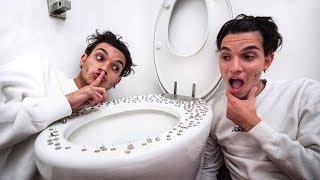 FUNNY THUMBTACK TOILET PRANK [upl. by Adelina388]