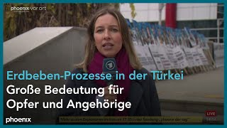 Katharina Willinger zum Auftakt der ErdbebenProzesse in der Türkei am 030124 [upl. by Asyl712]