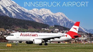 INNSBRUCK AIRPORT  AMAZING PLANESPOTTING  April 2019 [upl. by Baudoin918]