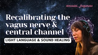 Vagus Nerve Recalibration amp Central Energy Channel  21 Days To Raise Your Vibration [upl. by Xyla]