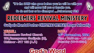 Christmas Retreat  Redeemers Revival Church 190 Ramapuram [upl. by Kela256]