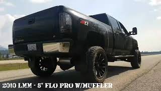 Duramax 5quot Flo Pro Exhaust Comparison [upl. by Corie]