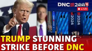 DNC Convention 2024 LIVE  Trump Latest News  Trump Attacks Kamala Harris In Bedminster  N18G [upl. by Wynnie]