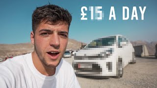 Roadtripping in the CHEAPEST Rental Car in Dubai UAE [upl. by Aihsoem687]