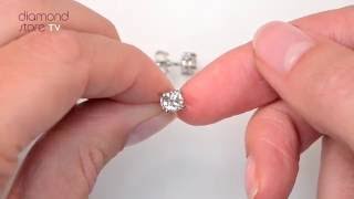 White Gold 1ct Classic Diamond Stud Earrings  FG23 [upl. by Horvitz]