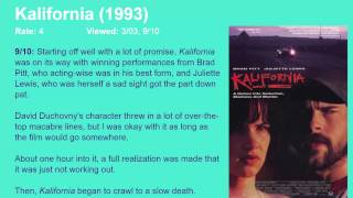 Movie Review Kalifornia 1993 HD [upl. by Euginimod]