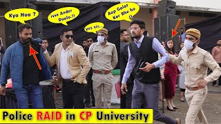 Fake Police Prank in CAREER POINT UNIVERSITY  Bhasad New  Pranks ka Baap [upl. by Ravilob]