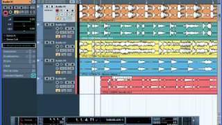 Cubase 5 tutorial cuantizacion de audio [upl. by Nnylyt]