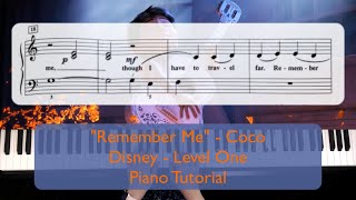 Remember Me from Coco Piano Tutorial  Easy  Piano Tutorial [upl. by Wilder530]