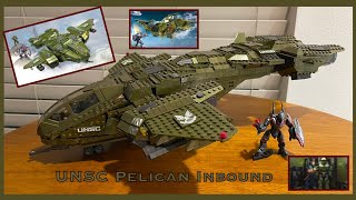 Mega Construx Halo Pelican Inbound GNB28 2020 Set Review [upl. by Lokim]