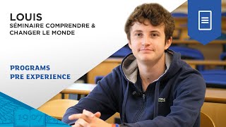 Témoignage de Louis Séminaire Comprendre amp Changer le Monde  ESSEC Programs [upl. by Asyar]