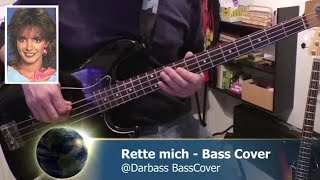 Nena Cover Rette mich  Bass Cover amp Bass Solo 🎧 [upl. by Ewnihc]