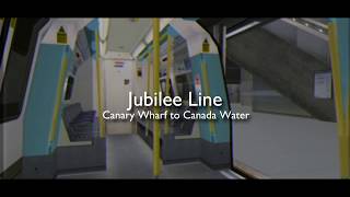 Jubilee Line Canary Wharf to Canada Water [upl. by Odericus586]