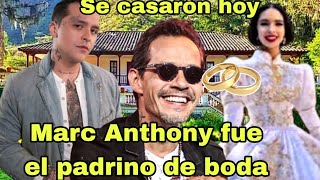 Christian Nodal y Angela Aguilar SE CASARON HOY Marc Anthony fue el padrino de boda [upl. by Raval]