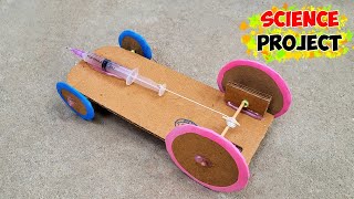 School project working model  Atmospheric pressure powered car [upl. by Eixirt]