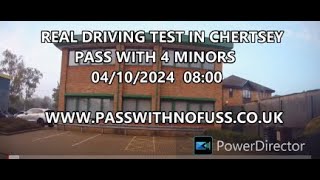 REAL DRIVING TEST ROUTE IN CHERTSEY 3 [upl. by Ym]