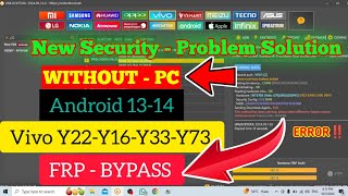 Vivo Y22  Y33  Y16 Android 14 New Security Frp Bypass   Without Pc  Frp Bypass frpシ [upl. by Ecnedac]