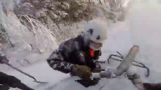 Snowmaking January 242016 Sugarbush Resort [upl. by Ynaffet]