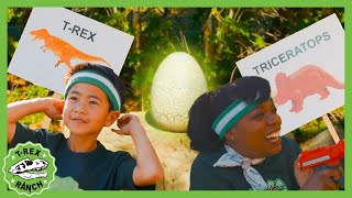 Whos the best Park Ranger Fun Challenges and Games 🦖 TRex Ranch Dinosaur Videos [upl. by Nich723]