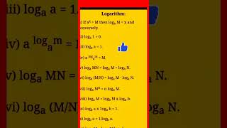 Logarithmic and exponential rule [upl. by Eric]