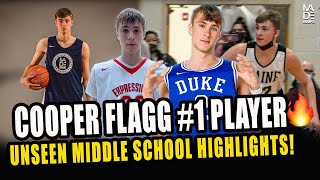 Cooper Flagg 1 Draft Prospect UNSEEN Middle School Highlights 🍿🔥 [upl. by Arehc]