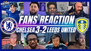 CHELSEA amp LEEDS FANS REACTION TO CHELSEA 32 LEEDS  FA CUP [upl. by Marilin382]