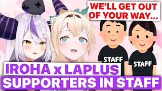 Iroha x Laplus Supporters In Staff Kazama Iroha  Hololive Eng Subs [upl. by Llerihs]